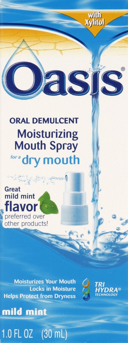 slide 4 of 4, Oasis Moisturizing Mouth Spray, with Xylitol, Mild Mint, 1 oz