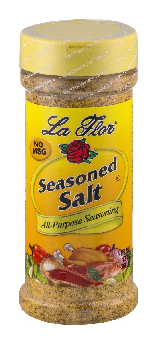 slide 1 of 1, La Flor Seasoned Salt (Mild), 13 oz