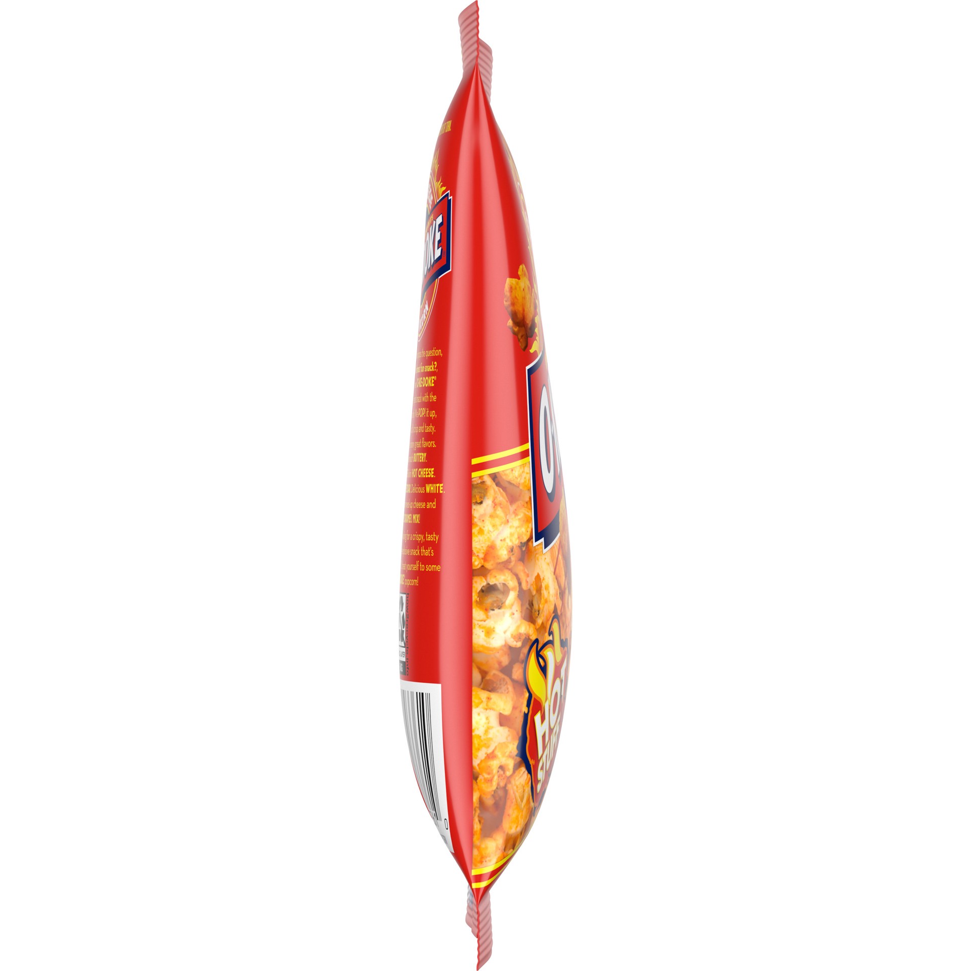 slide 5 of 6, O-ke-Doke Popcorn, Hot Cheese Popcorn, 0.625 Oz Bag, 0.62 oz