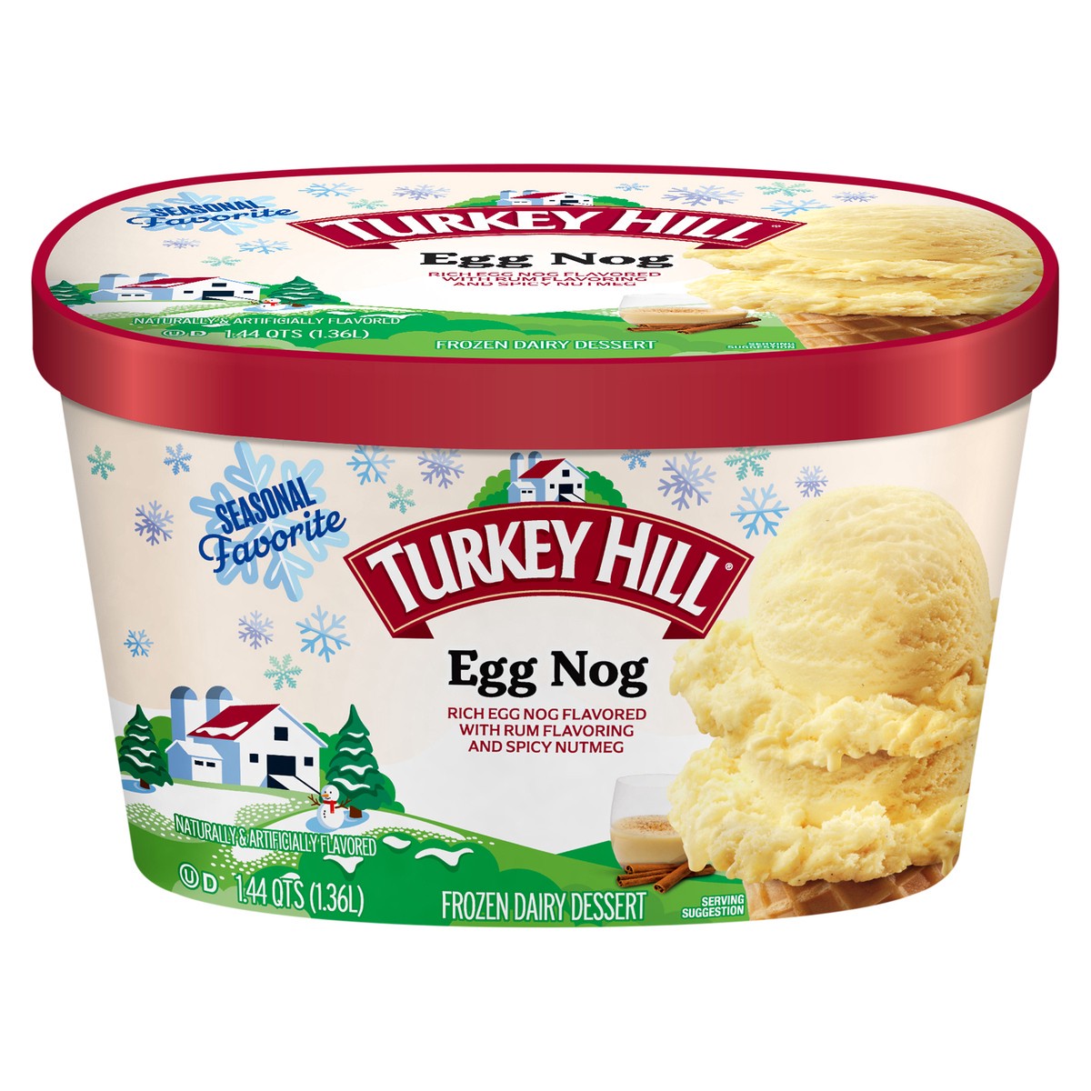 slide 3 of 7, Turkey Hill Seasonal Egg Nog, 1.44 qt