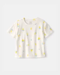 Carter's Toddler Girl Lemon Top - Cream - 4T