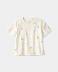 Carter's Toddler Girl Lemon Top - Cream - 4T