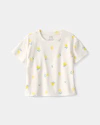 Carter's Toddler Girl Lemon Top - Cream - 4T