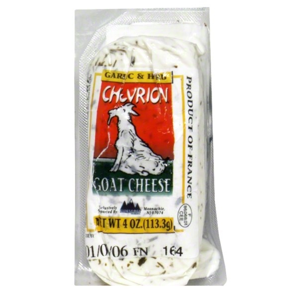 slide 1 of 1, Chevrion Cheese, Garlic & Herb Goat, 4 oz