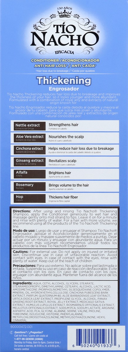 slide 9 of 9, Tío Nacho Thickening Volume Filler Conditioner 14 oz, 1 ct