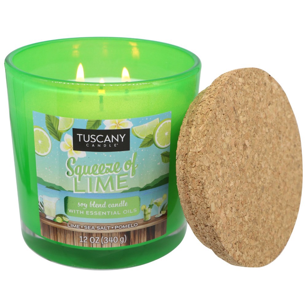 slide 2 of 2, Tuscany Limited Edition Squeeze Of Lime Scented Jar Candle, 1 ct