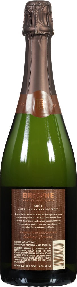 slide 2 of 4, Browne Family Vineyards Brut 750 ml, 750 ml