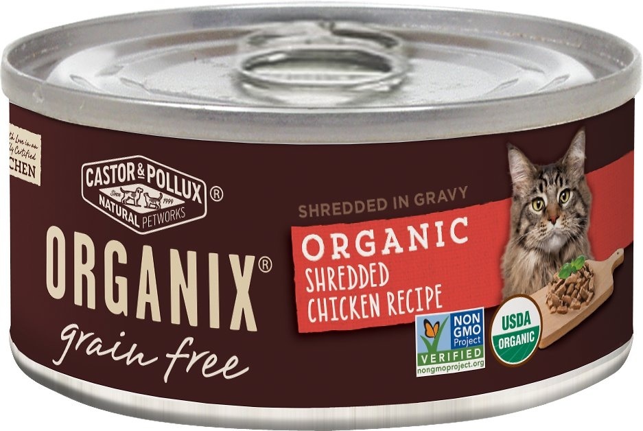 slide 1 of 1, Castor & Pollux Grain Free Organix Adult Cat Food - Turkey Pate, 5.5 oz