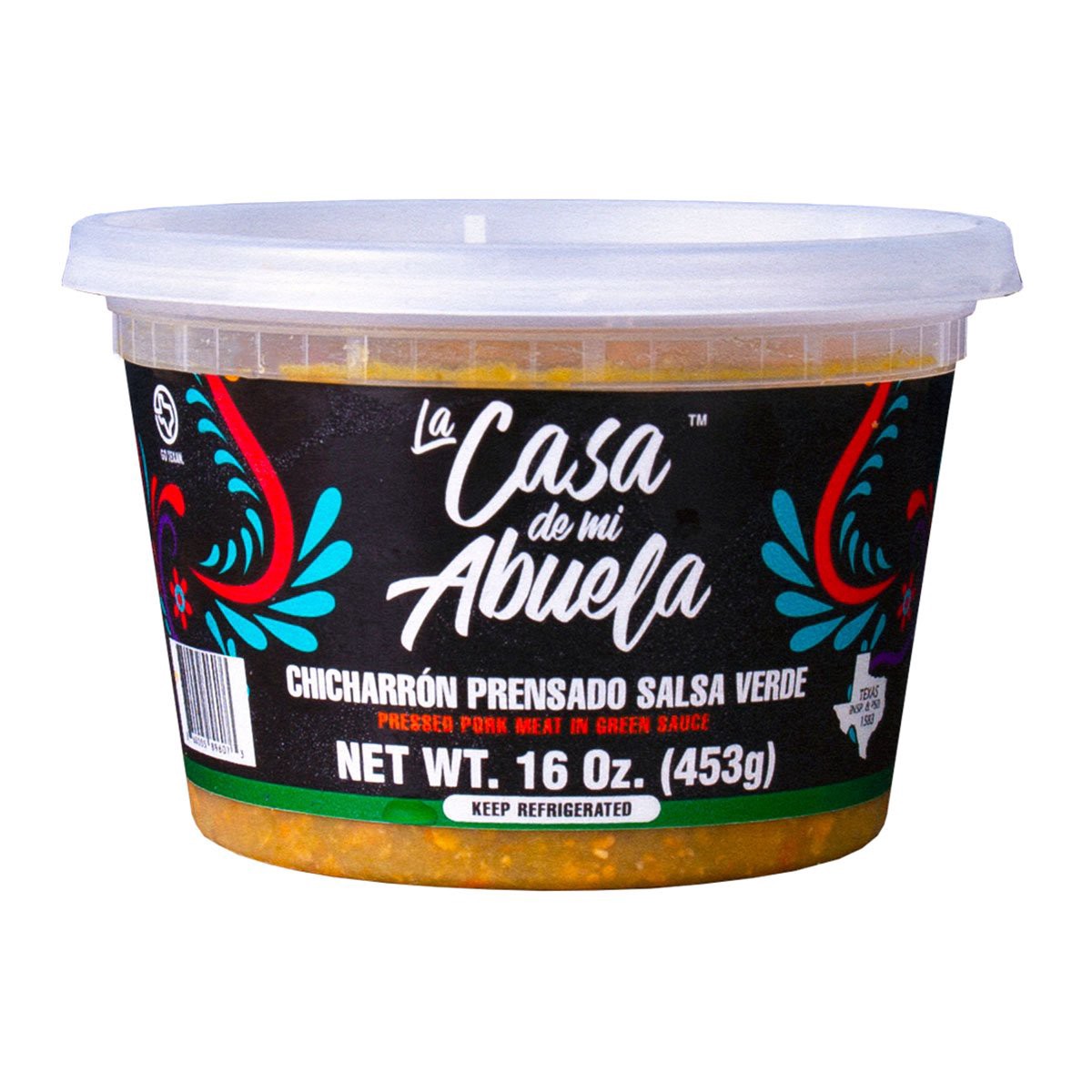 slide 1 of 1, La Casa de Mi Abuela Pressed Pork Meat in Green Sauce, 16 oz
