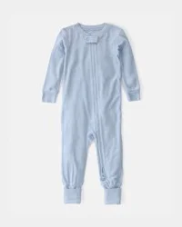 Baby PurelySoft 2-Way Zip 1-Piece Pajama - Blue 18M