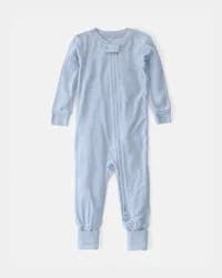 Baby PurelySoft 2-Way Zip 1-Piece Pajama - Blue 18M
