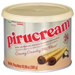 Empresas Sindoni Pirucream Rolled Wafer with Chocolate & Hazelnut 10.58 oz