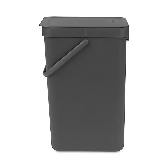 slide 2 of 9, Brabantia Sort & Go Plastic Trash Can - Grey, 1 ct