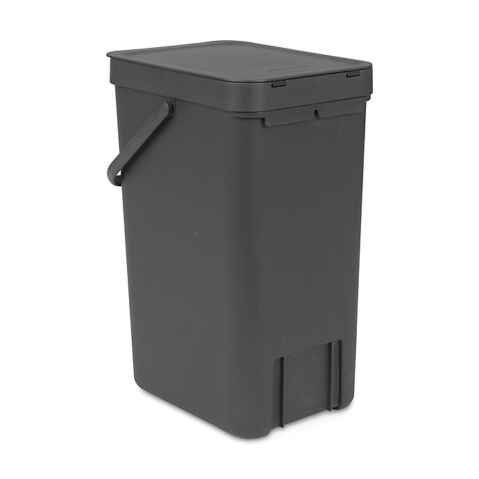 slide 3 of 9, Brabantia Sort & Go Plastic Trash Can - Grey, 1 ct