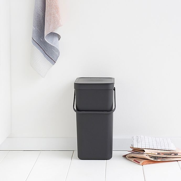 slide 5 of 9, Brabantia Sort & Go Plastic Trash Can - Grey, 1 ct