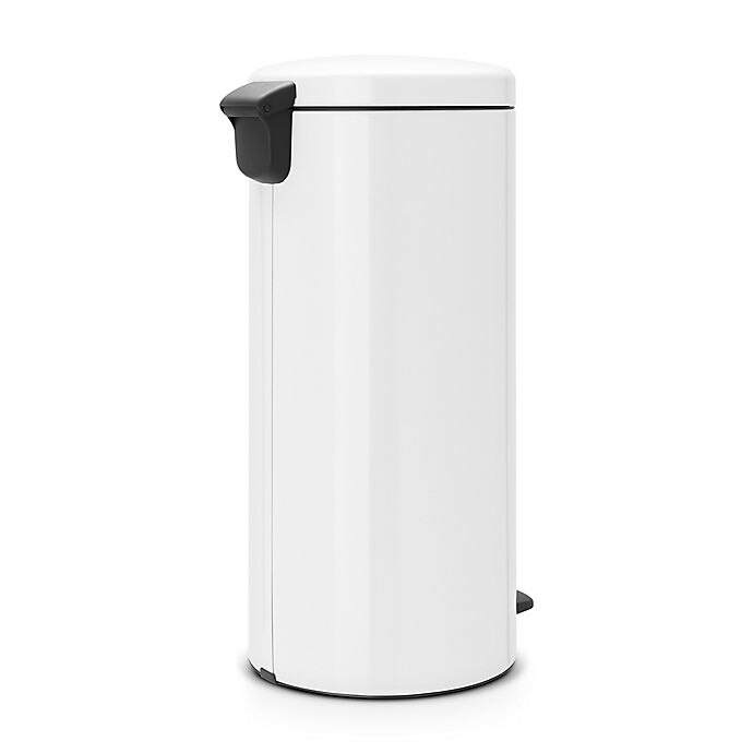 slide 3 of 6, Brabantia Newicon Step-On Trash Can - White, 30 liter