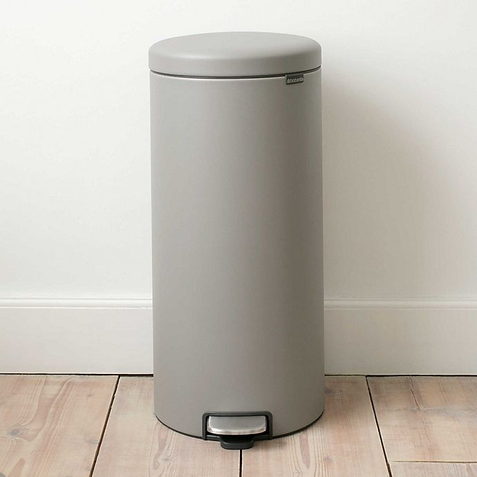 slide 3 of 5, Brabantia Newicon Step-On Trash Can - Grey, 30 liter