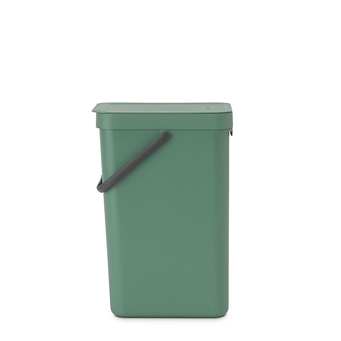 slide 2 of 10, Brabantia Sort & Go Plastic Trash Can - Green, 1 ct