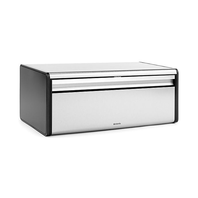 slide 8 of 13, Brabantia Fall Front Fingerprint-Proof Bread Box - Matte Steel, 1 ct