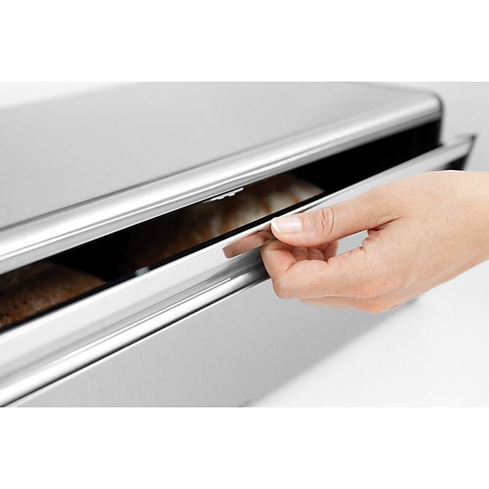 slide 10 of 13, Brabantia Fall Front Fingerprint-Proof Bread Box - Matte Steel, 1 ct