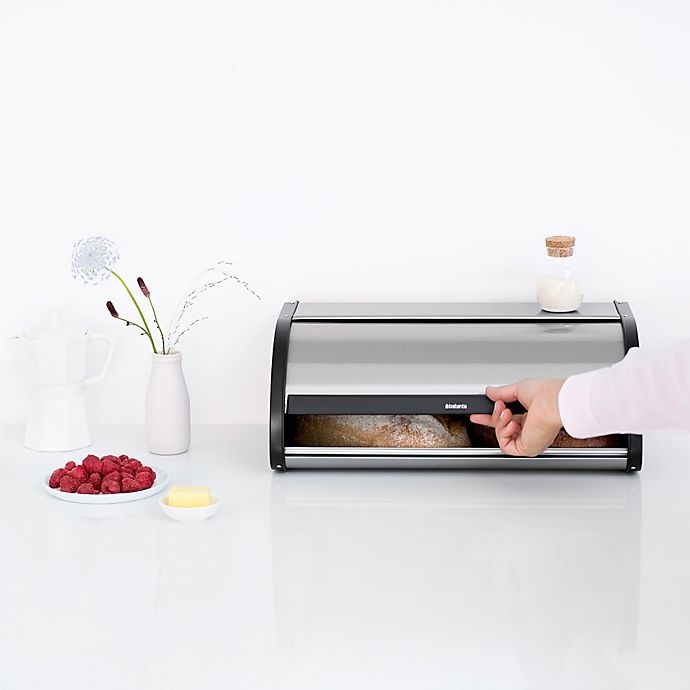 slide 3 of 4, Brabantia Fingerprint-Proof Bread Box, 1 ct