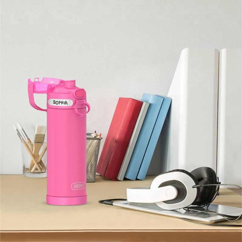 slide 7 of 12, Thermos 16oz Stainless Steel FUNtainer Water Bottle with Bail Handle - Hot Pink, 16 oz