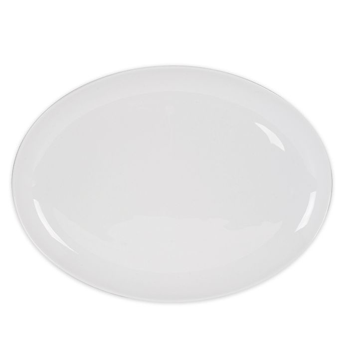 slide 1 of 1, Nevaeh White by Fitz and Floyd Oval Coupe Platter, 13 in