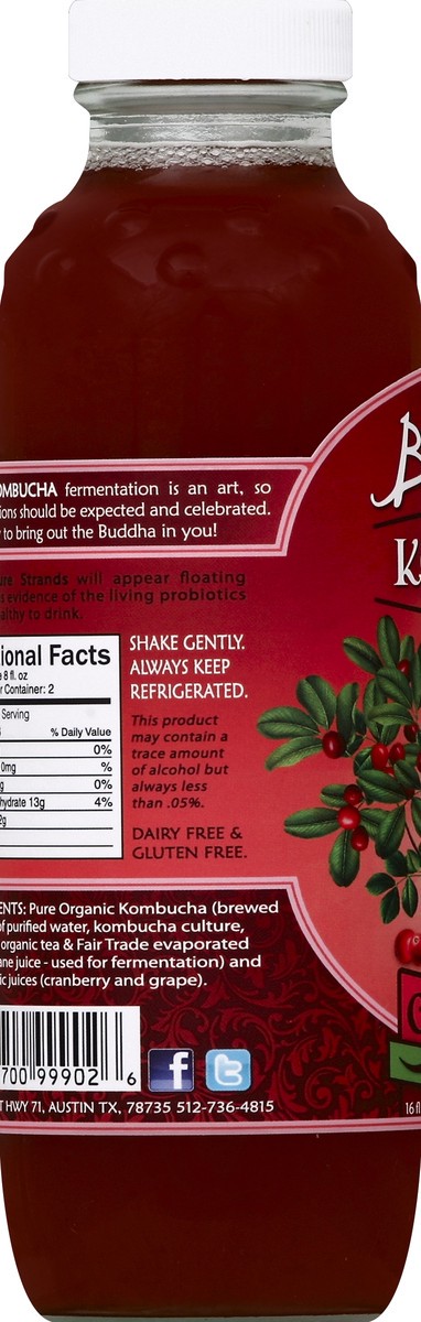 slide 3 of 4, Buddha's Brew Kombucha - 16 oz, 16 oz