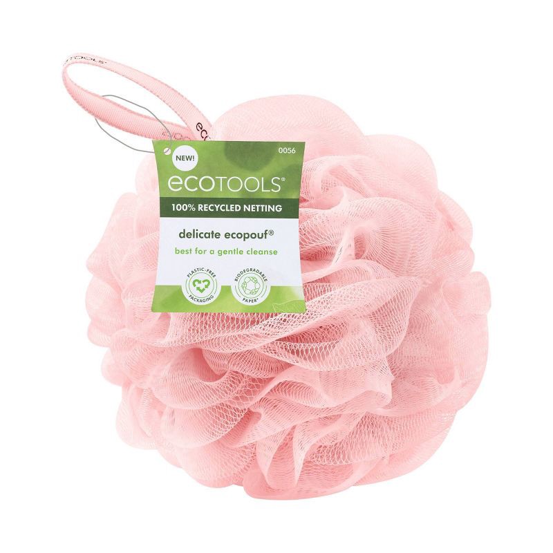 slide 2 of 9, EcoTools Delicate EcoPouf Loofah - Pink, 1 ct