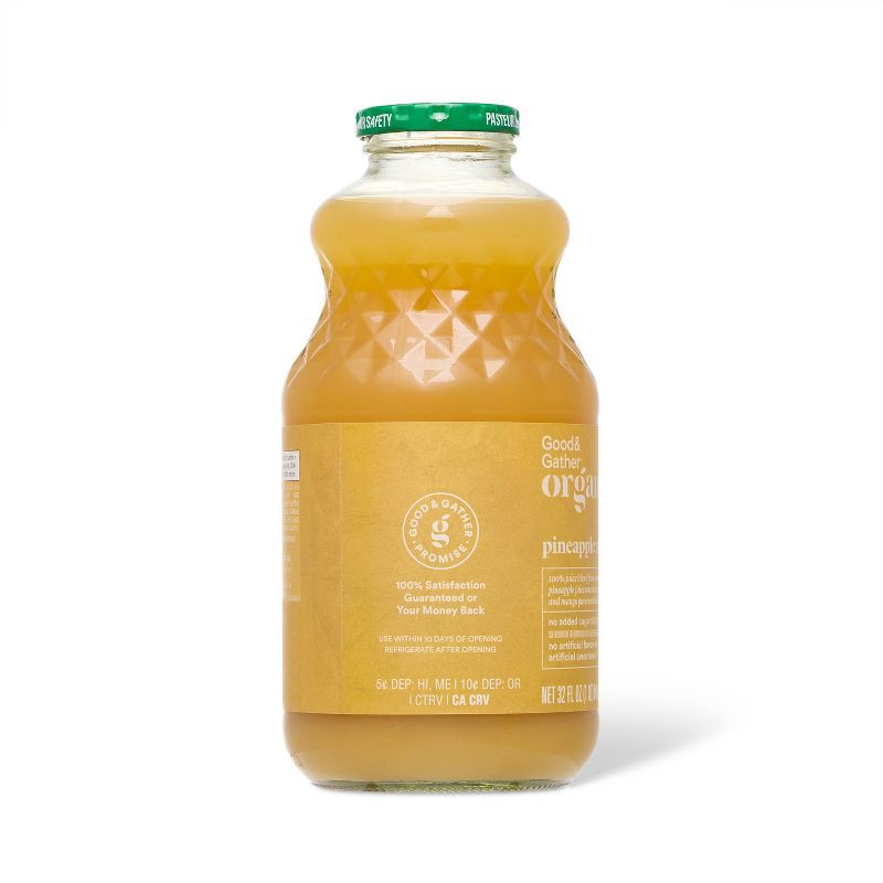 slide 3 of 5, Organic Pineapple and Mango Juice From Concentrate - 32 fl oz - Good & Gather™, 32 fl oz
