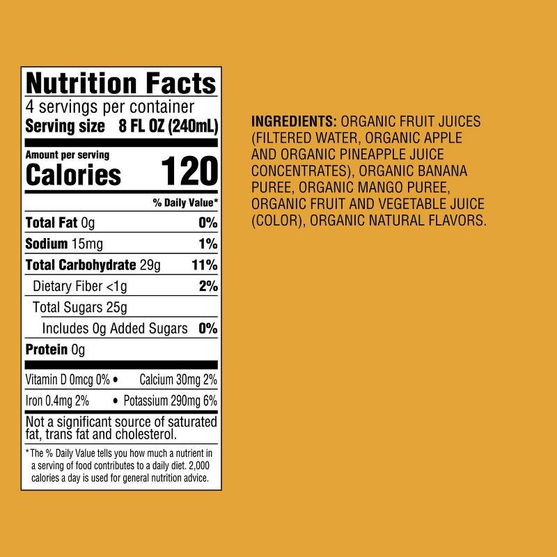 slide 5 of 5, Organic Pineapple and Mango Juice From Concentrate - 32 fl oz - Good & Gather™, 32 fl oz