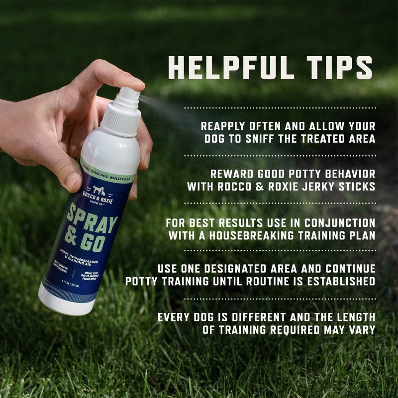 slide 6 of 8, Rocco & Roxie Supply Co. Spray & Go Puppy Housebreaking & Training Aid - 8oz, 8 oz