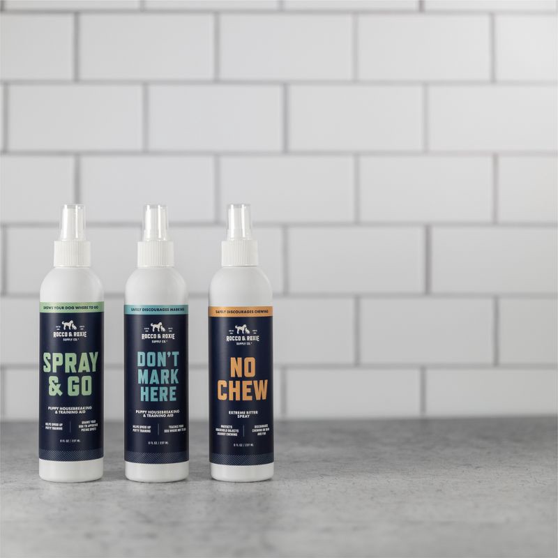 slide 8 of 8, Rocco & Roxie Supply Co. Spray & Go Puppy Housebreaking & Training Aid - 8oz, 8 oz