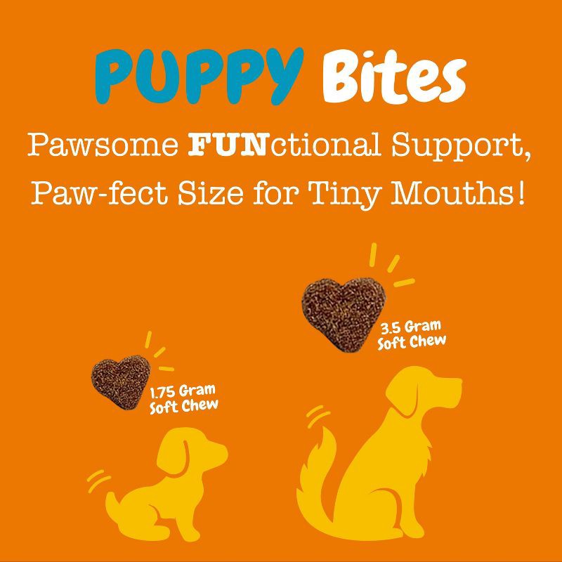 slide 3 of 11, Zesty Paws Puppy Calming Bites for Dog Turkey Flavor - 60ct, 60 ct