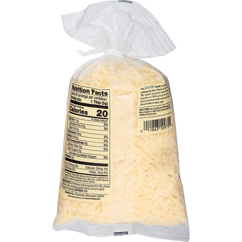 slide 2 of 3, Sartori Shredded Parmesan Cheese Bag - 7oz, 7 oz