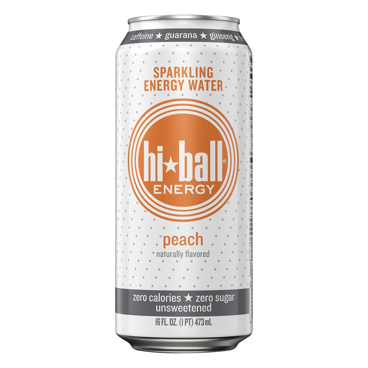 slide 11 of 11, Hiball Peach Sparkling Energy Water 16 oz, 16 fl oz