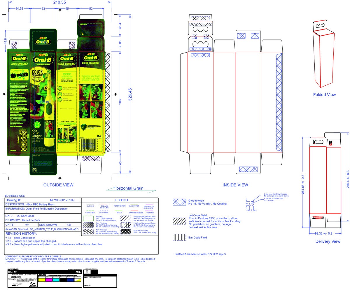slide 6 of 6, Oral-B Chameleon Toothbrush Power, 1 ct
