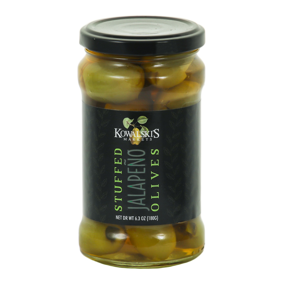 slide 1 of 1, Kowalski's Jalapeno Stuffed Olives, 6.3 oz