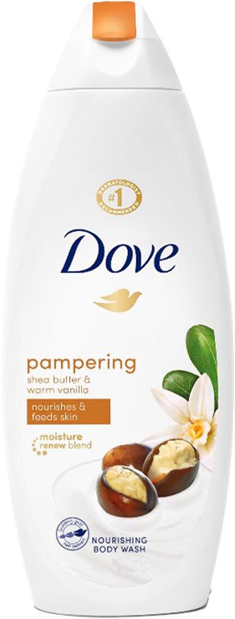 slide 1 of 1, Dove Shea Butter & Warm Vanilla Body Wash, 23 oz
