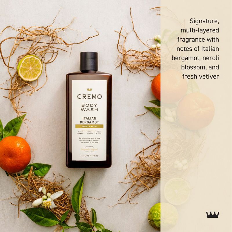 slide 3 of 11, Cremo Italian Bergamot Body Wash - 16 fl oz, 16 fl oz