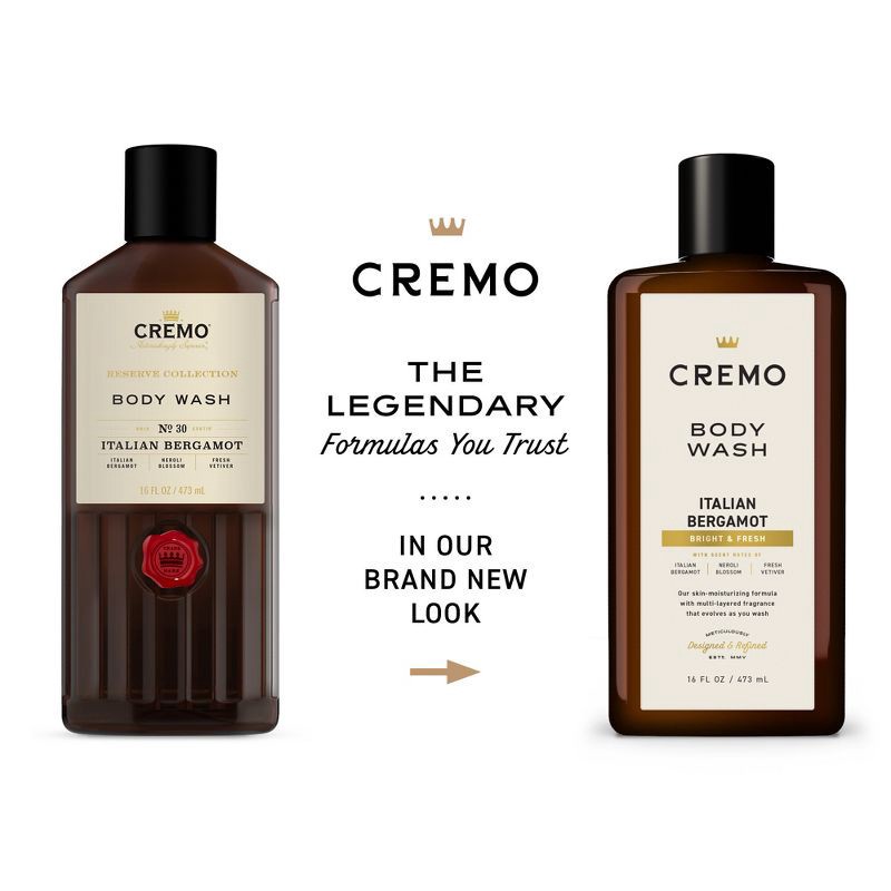 slide 5 of 5, Cremo Italian Bergamot Body Wash - 16 fl oz, 16 fl oz