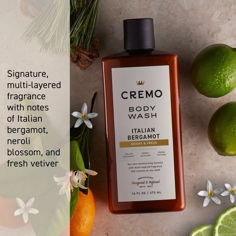slide 11 of 11, Cremo Italian Bergamot Body Wash - 16 fl oz, 16 fl oz