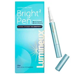 Lumineux Bright2 Dual Action Stain Repellant & Whitening Pen - 0.068 fl oz