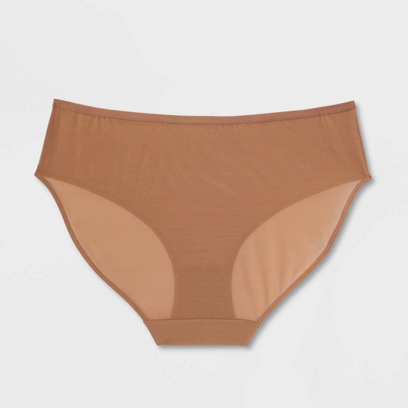 Women's Mesh Hi-Cut Briefs - Auden Brown XXL 1 ct