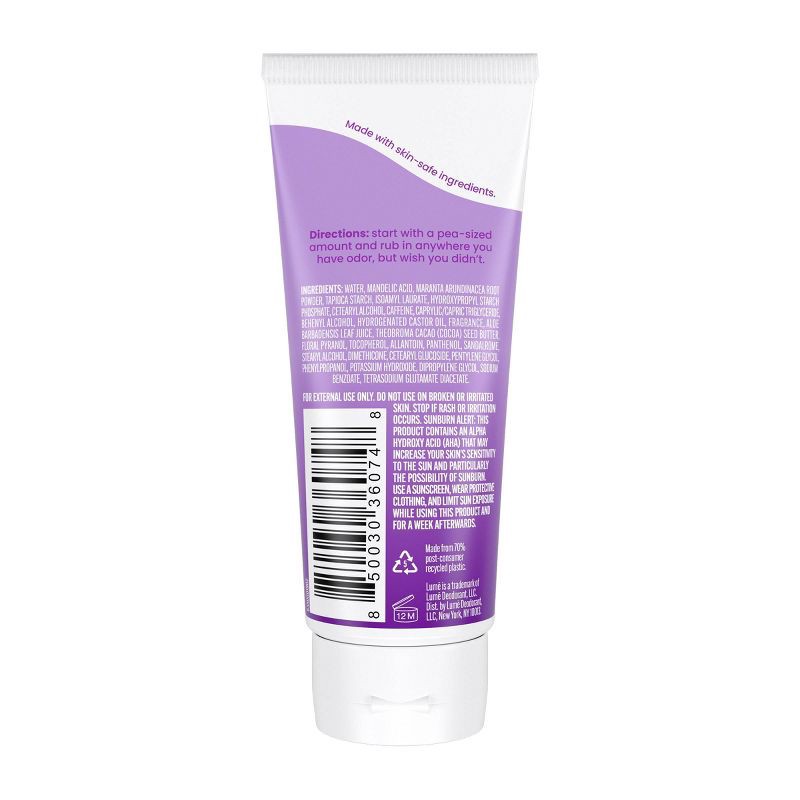 slide 4 of 11, Lume Whole Body Women's Invisible Cream Tube Deodorant Lavender Sage Scent - Aluminum-Free 2.2oz, 2.2 oz