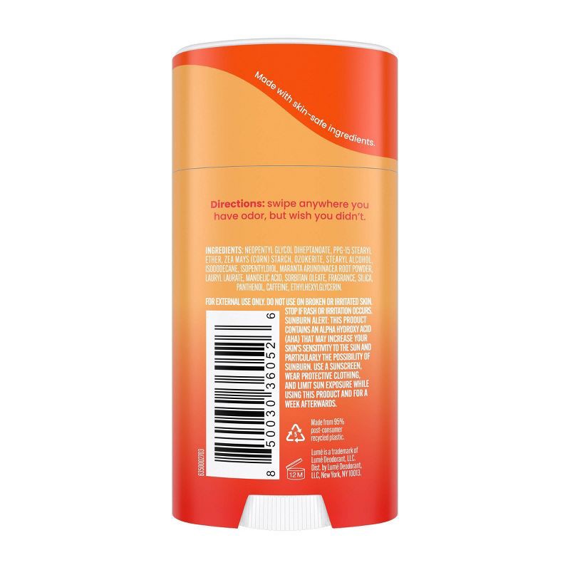 slide 2 of 8, Lume Whole Body Women's Smooth Solid Deodorant Clean Tangerine Scent - Aluminum-Free 2.6oz, 2.6 oz