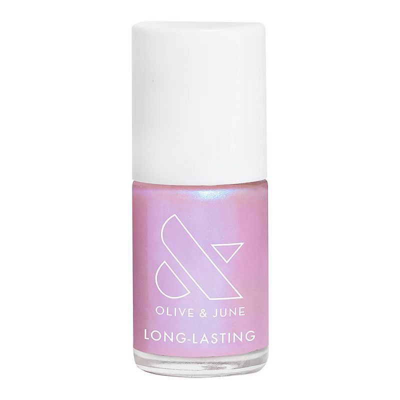 slide 1 of 10, Olive & June Nail Polish - Pink Goldfish - 0.46 fl oz: Vegan, Paraben-Free, Sulfate-Free, Iridescent Finish, 0.46 fl oz
