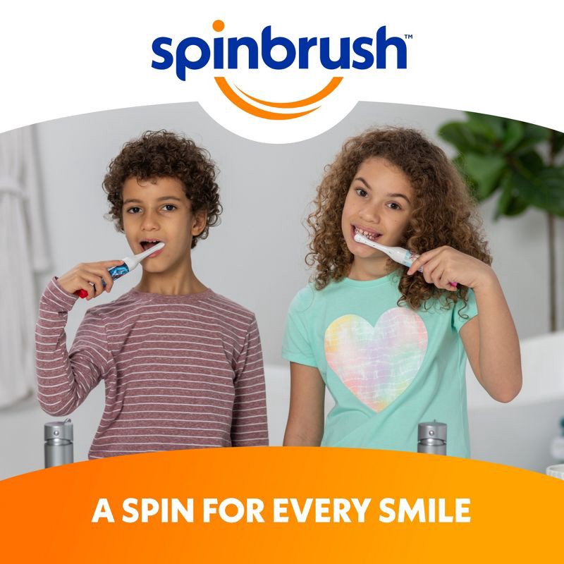 slide 8 of 9, Spinbrush Mario Kids Battery Electric Toothbrush, 1 ct