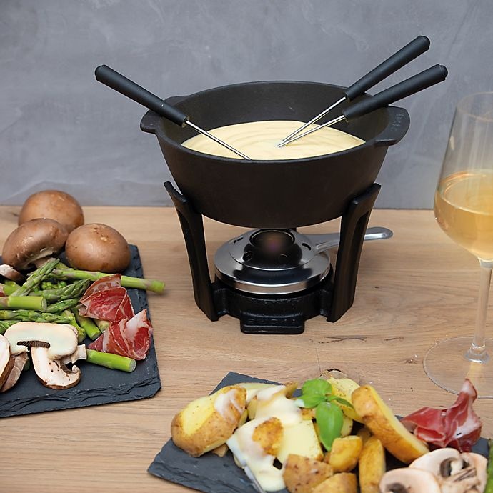 slide 3 of 3, Boska Fondue Party Set - Black, 7 ct