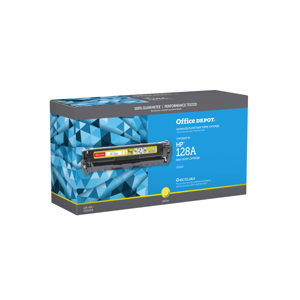 slide 1 of 1, Office Depot Brand Od1415Y Remanufactured Toner Cartridge Replacement For Hp 128A Yellow, 1 ct